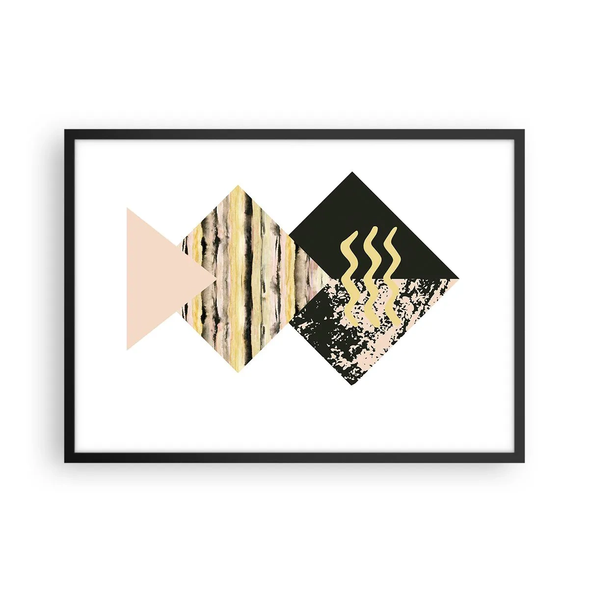 Affisch i svart ram - Inte så enkelt - 70x50 cm