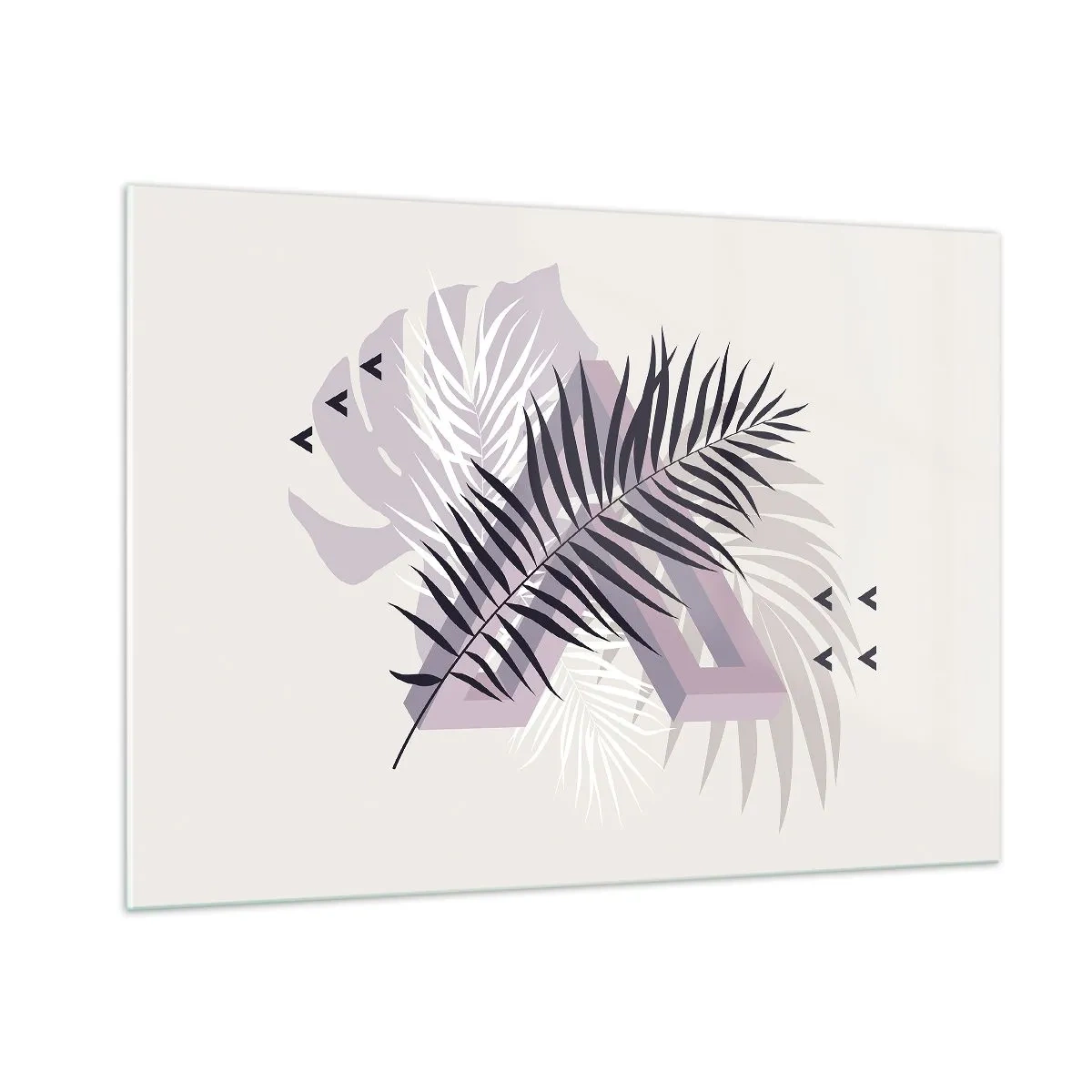 Glastavla - Bild på glas - Skuggans skugga - 100x70 cm