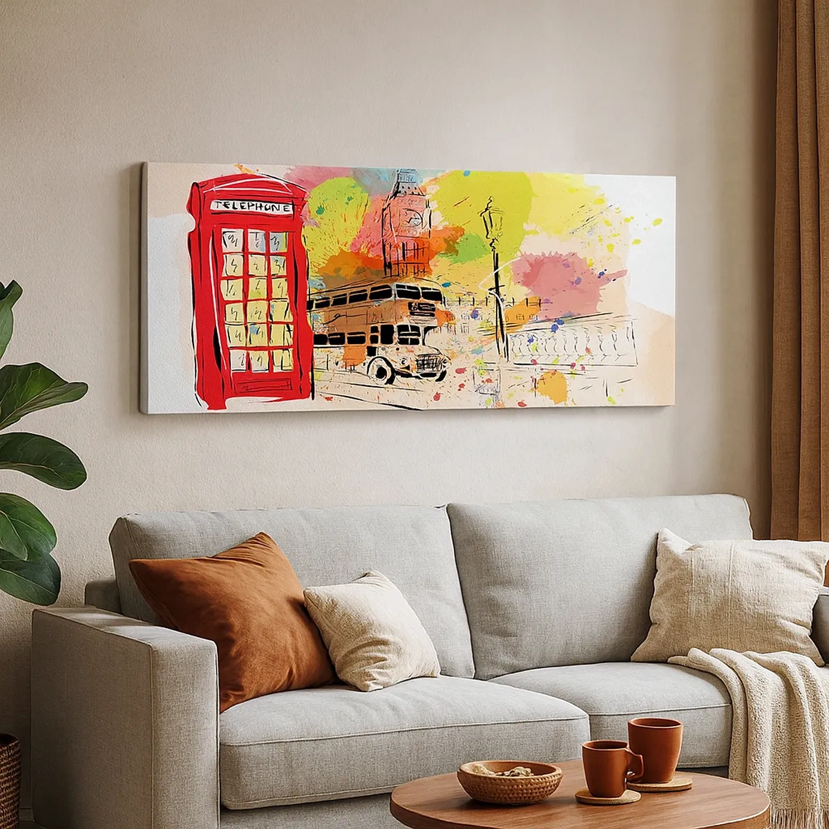 Canvastavla - Bild på duk - Mångfaldens stad - 30x30 cm