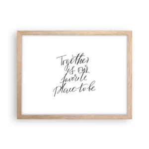 Affisch i ram av ljusek - Känner du också det? - 40x30 cm