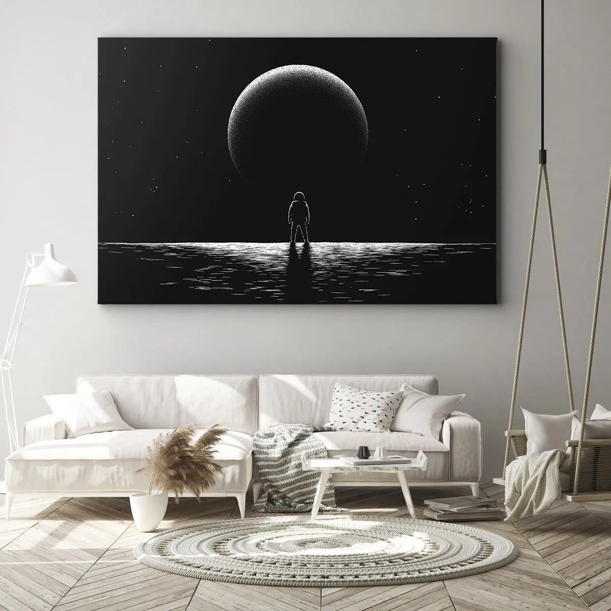 Canvastavla - Bild på duk - Ansikte mot ansikte - 70x50 cm