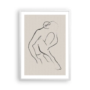 Affisch i vit ram - Intim skiss - 50x70 cm