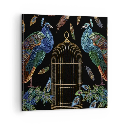 Canvastavla - Bild på duk - I kungliga kläder - 60x60 cm