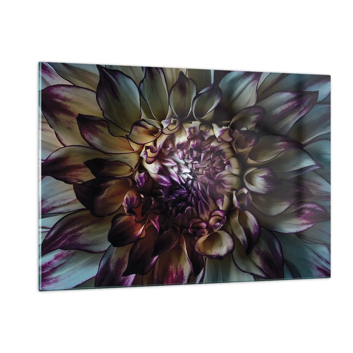 Glastavla - Bild på glas - Blommande ungdom - 120x80 cm