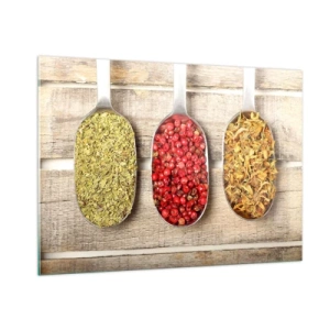 Glastavla - Bild på glas - Köksmagi - 100x70 cm