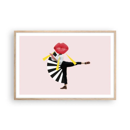 Affisch i ram av ljusek - Surrealistisk pop-art - 91x61 cm