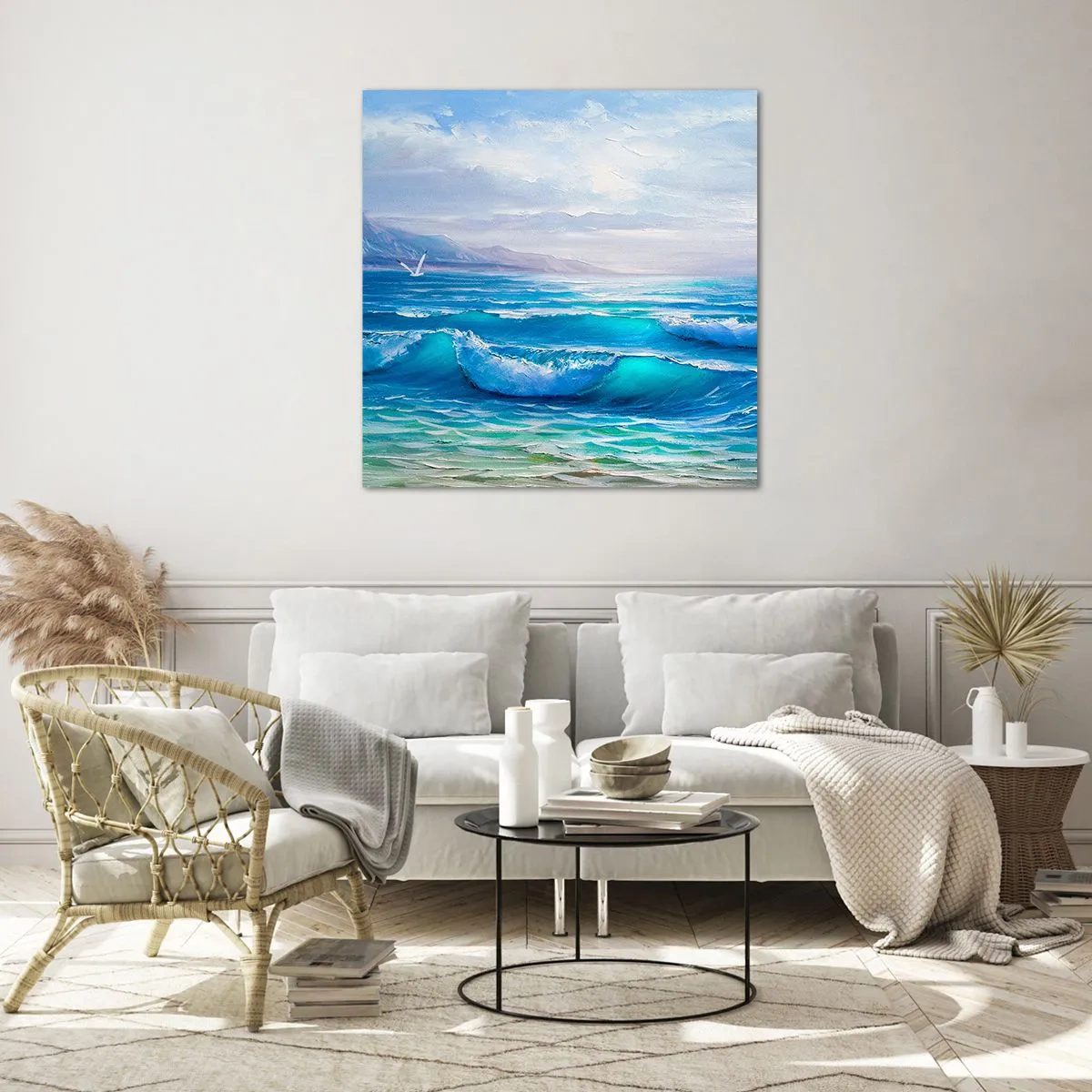 Glastavla - Bild på glas - Stillande - 40x40 cm