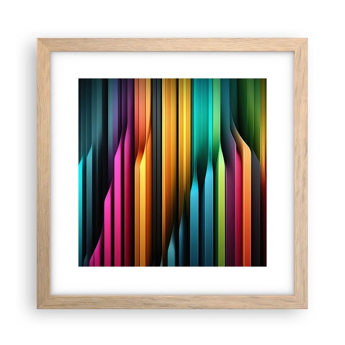 Affisch i ram av ljusek - Lysande orgel - 30x30 cm