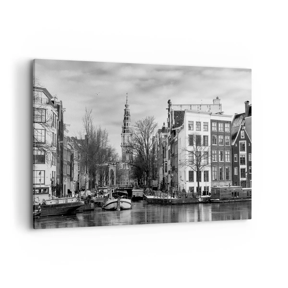 Canvastavla - Bild på duk - Amsterdam stämning - 120x80 cm