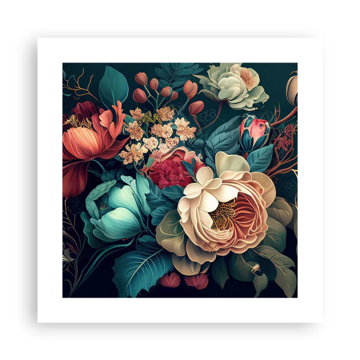 Affisch - Charm från 1800-talet - 40x40 cm