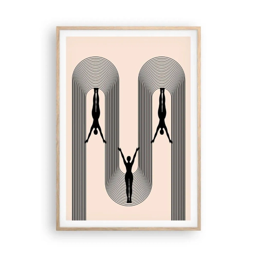 Affisch i ram av ljusek - Upp och ner - 70x100 cm