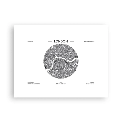 Affisch - Londons anatomi - 40x30 cm