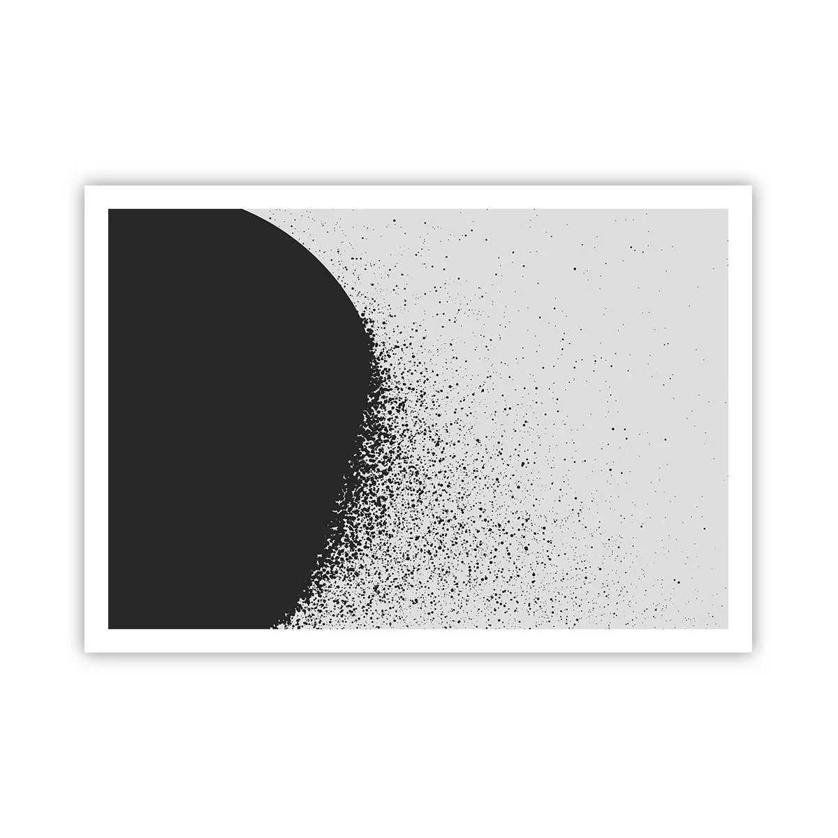 Affisch - Partiklarnas rörelse - 100x70 cm