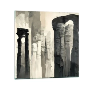 Glastavla - Bild på glas - Antikens majestät - 50x50 cm