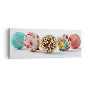 Canvastavla - Bild på duk - Livet kan vara sött - 140x50 cm