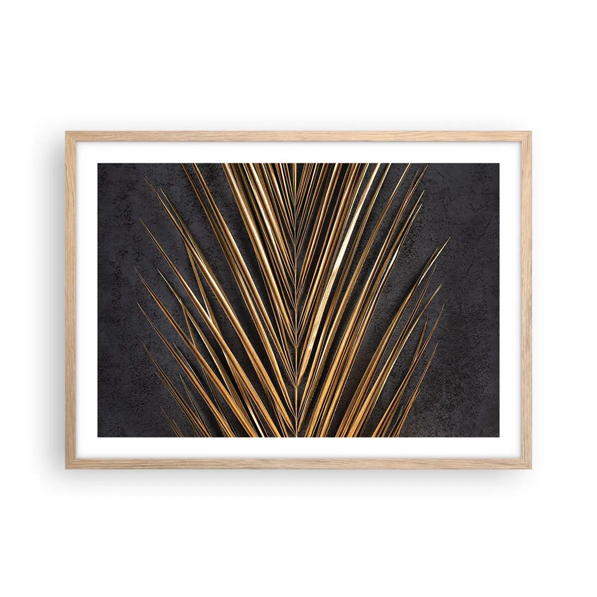 Affisch i ram av ljusek - Tropikens guld - 70x50 cm