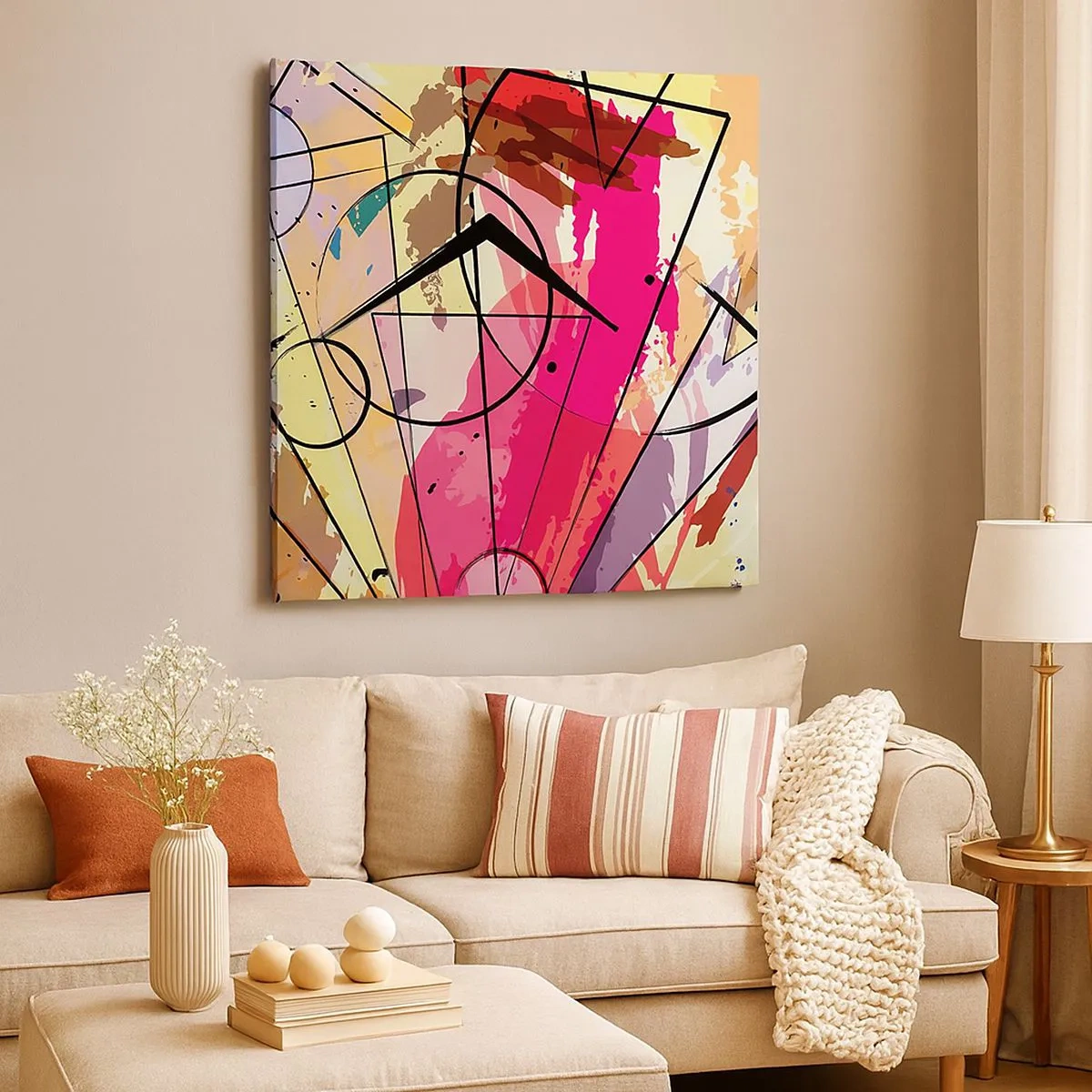 Canvastavla - Bild på duk - Explosion - 30x30 cm