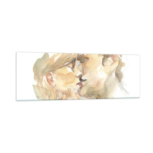 Glastavla - Bild på glas - Upphittad hälft? - 90x30 cm