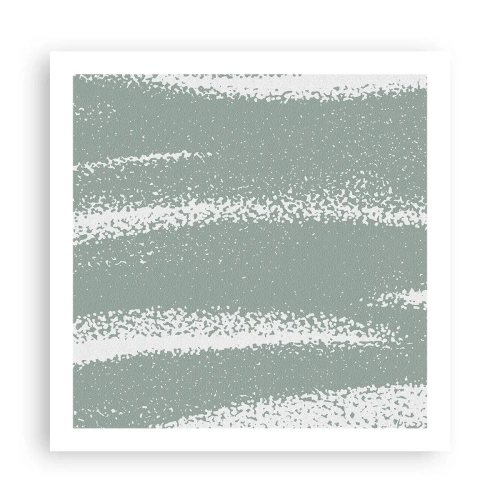 Affisch - Abstraktion i vinterstämning - 60x60 cm