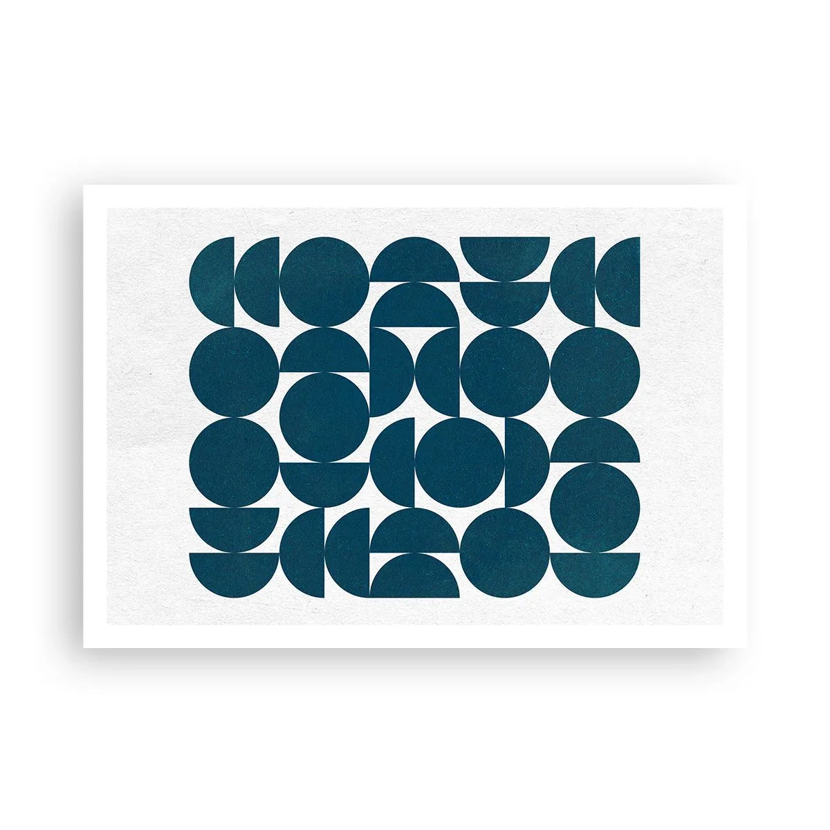 Affisch - Cirklar och halvcirklar - 100x70 cm
