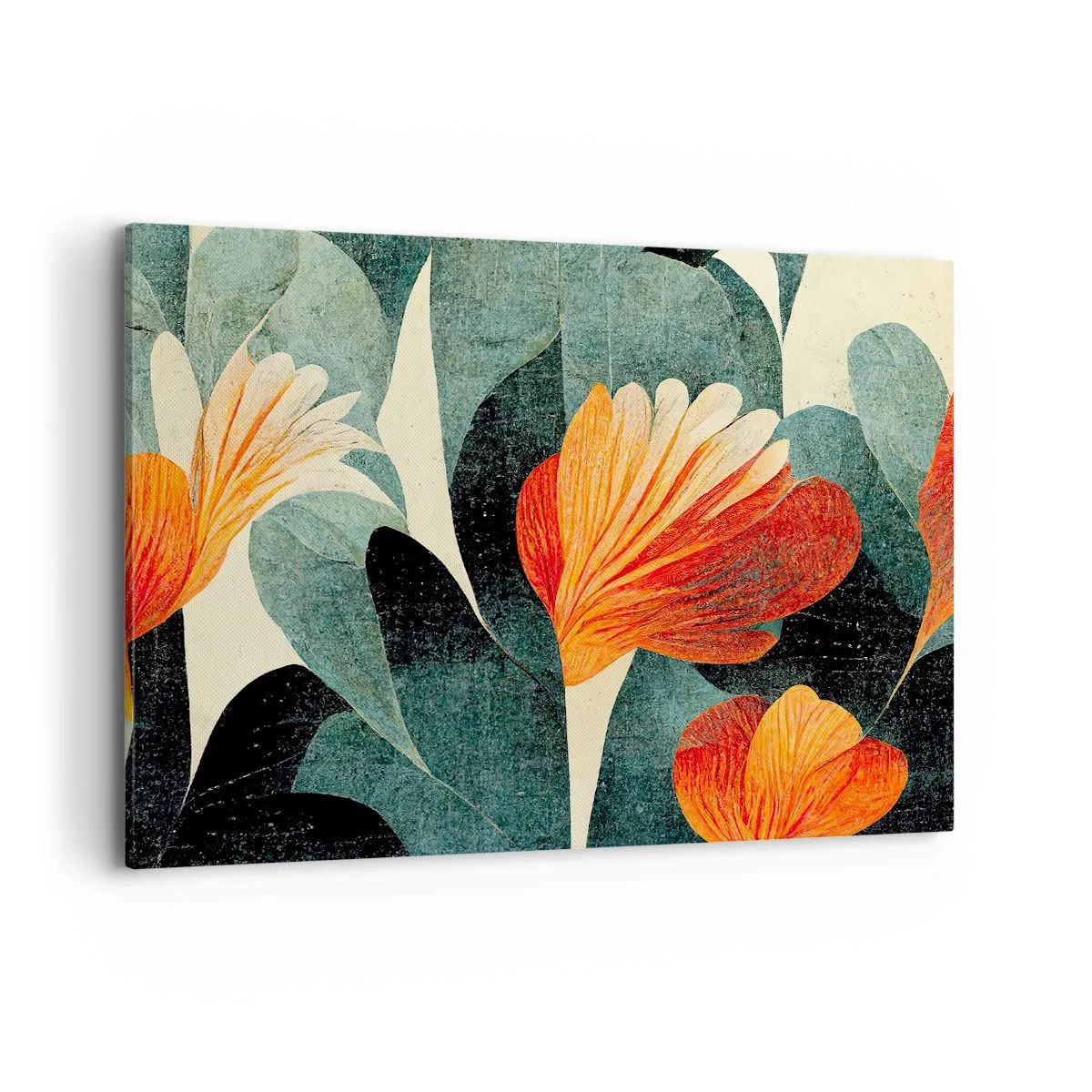 Canvastavla - Bild på duk - Värmen i tropikerna och svalkan i grönskan - 100x70 cm