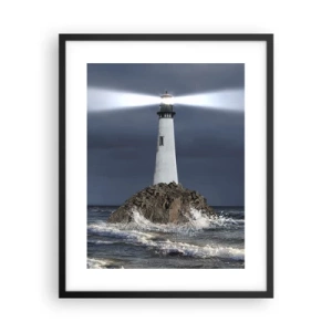 Affisch i svart ram - Här...här...här! - 40x50 cm