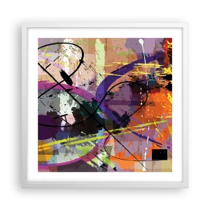 Affisch i vit ram - Rakt fram eller runt - 50x50 cm