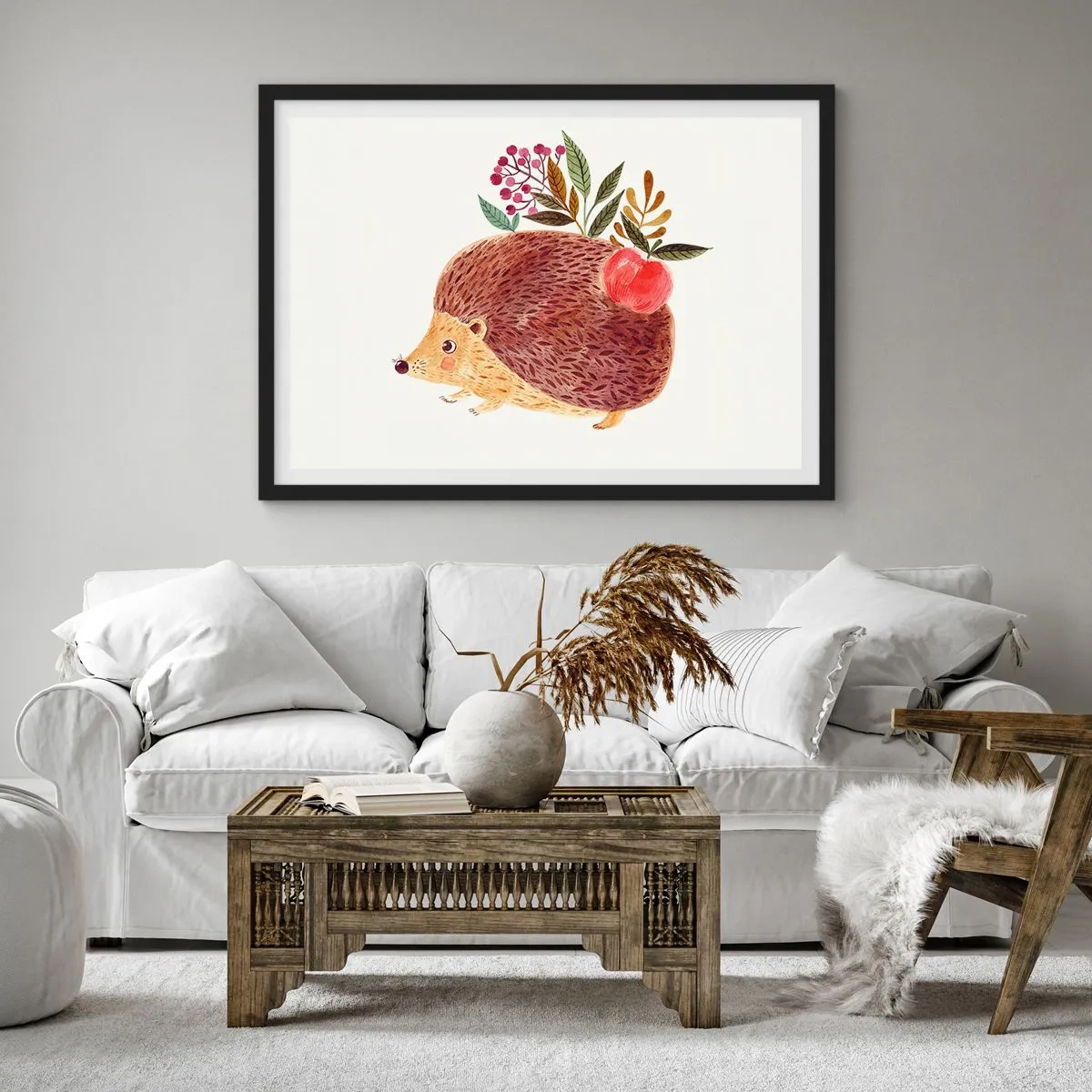 Affisch i svart ram - Och du gillar mig redan - 70x50 cm