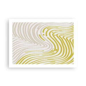 Affisch - Komposition med en mjuk böjning - 70x50 cm