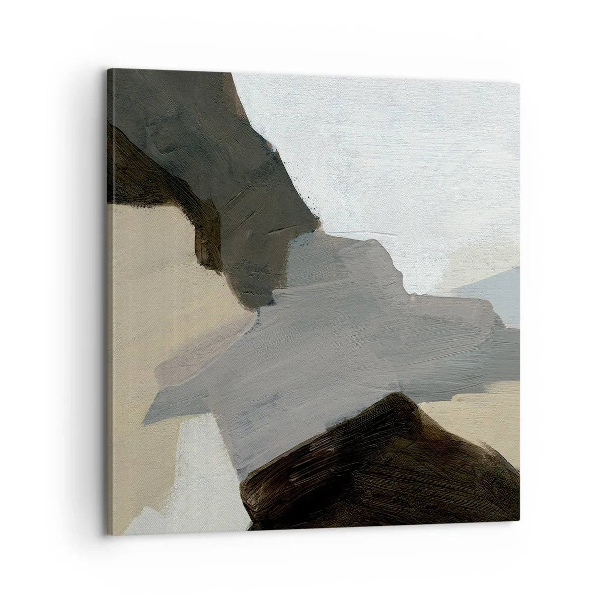 Canvastavla - Bild på duk - Abstraktion: avgrening av det gråa - 60x60 cm