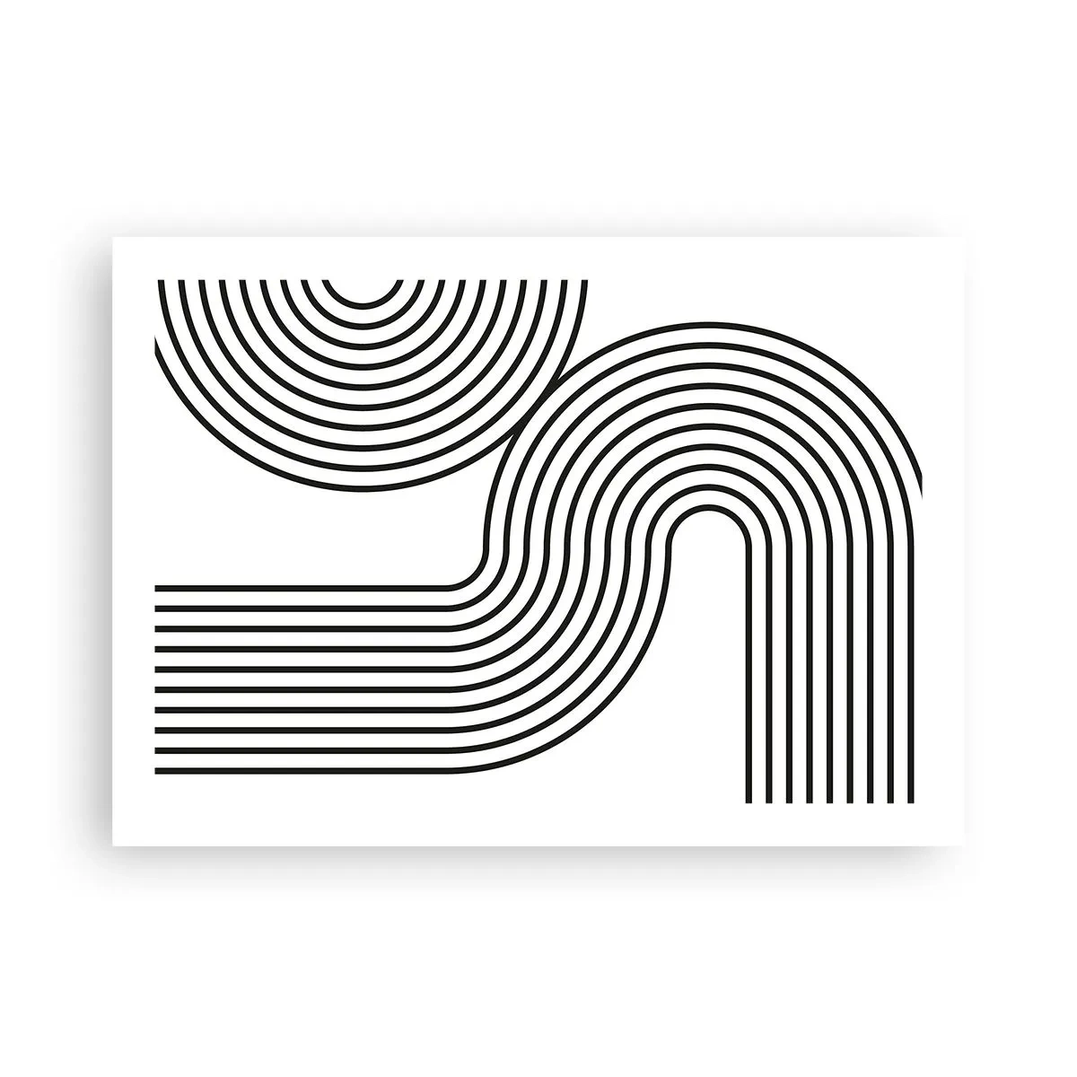 Affisch - På en kurva - 70x50 cm