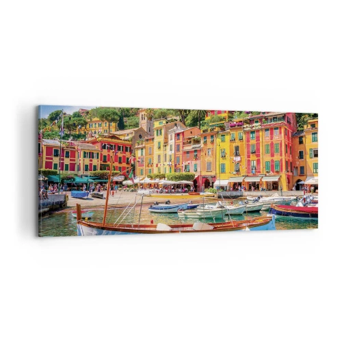 Canvastavla - Bild på duk - Italiensk förmiddag - 100x40 cm