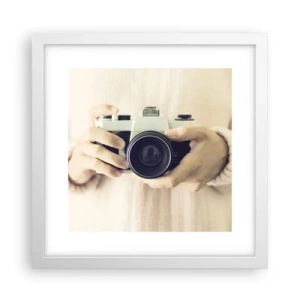 Affisch i vit ram - För att veta mer... - 30x30 cm