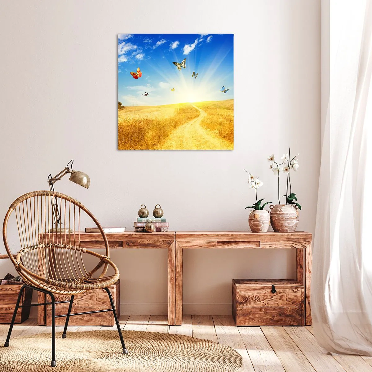 Canvastavla - Bild på duk - Varför vi älskar sommaren? - 30x30 cm