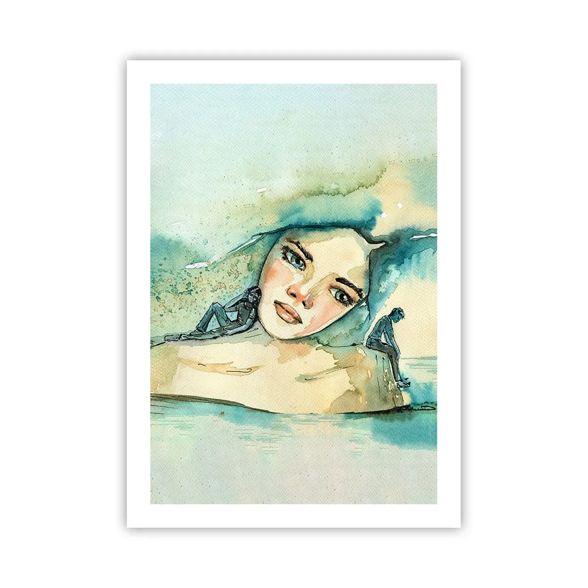 Affisch - Am I blue? - 50x70 cm