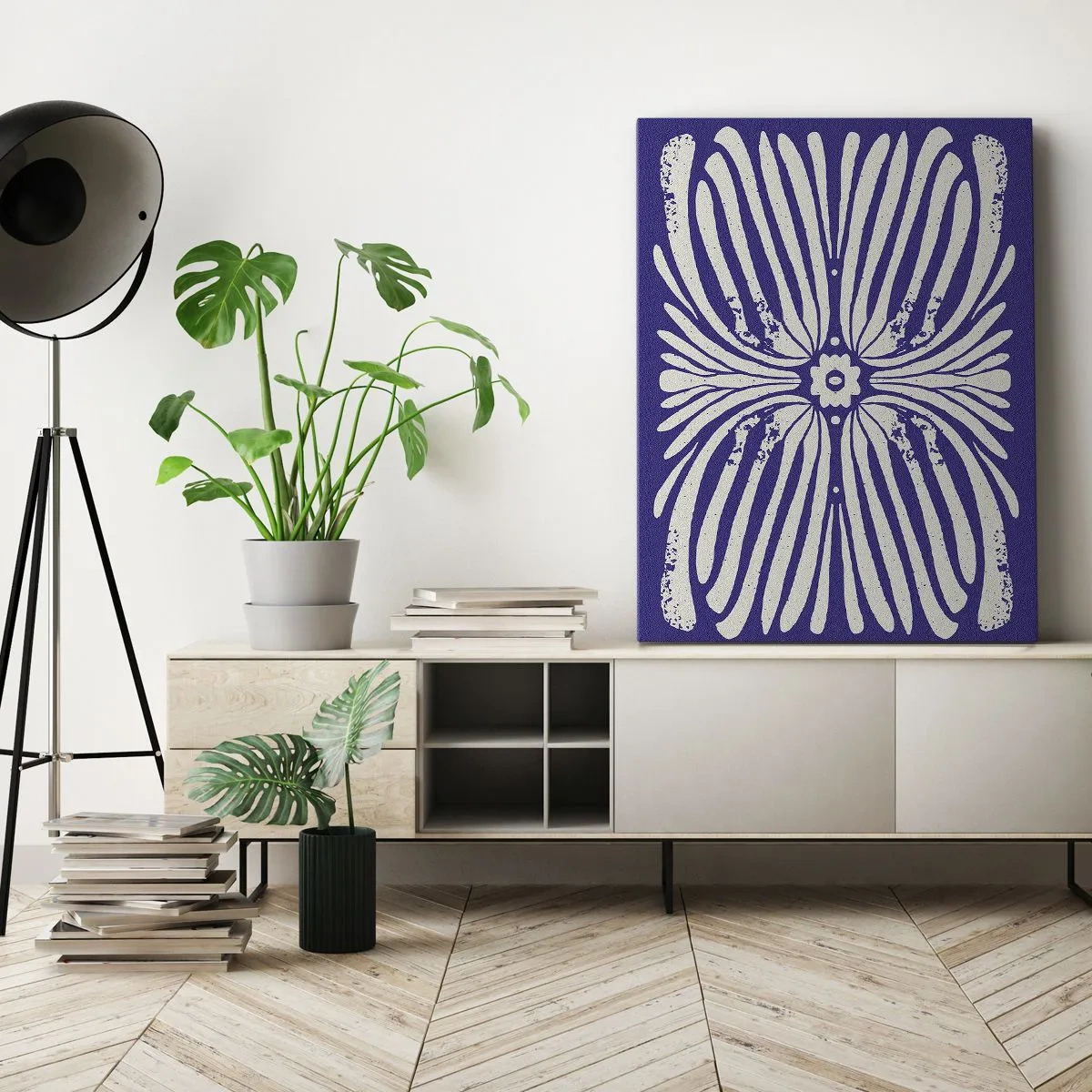 Canvastavla - Bild på duk - Etnisk inspiration - 45x80 cm