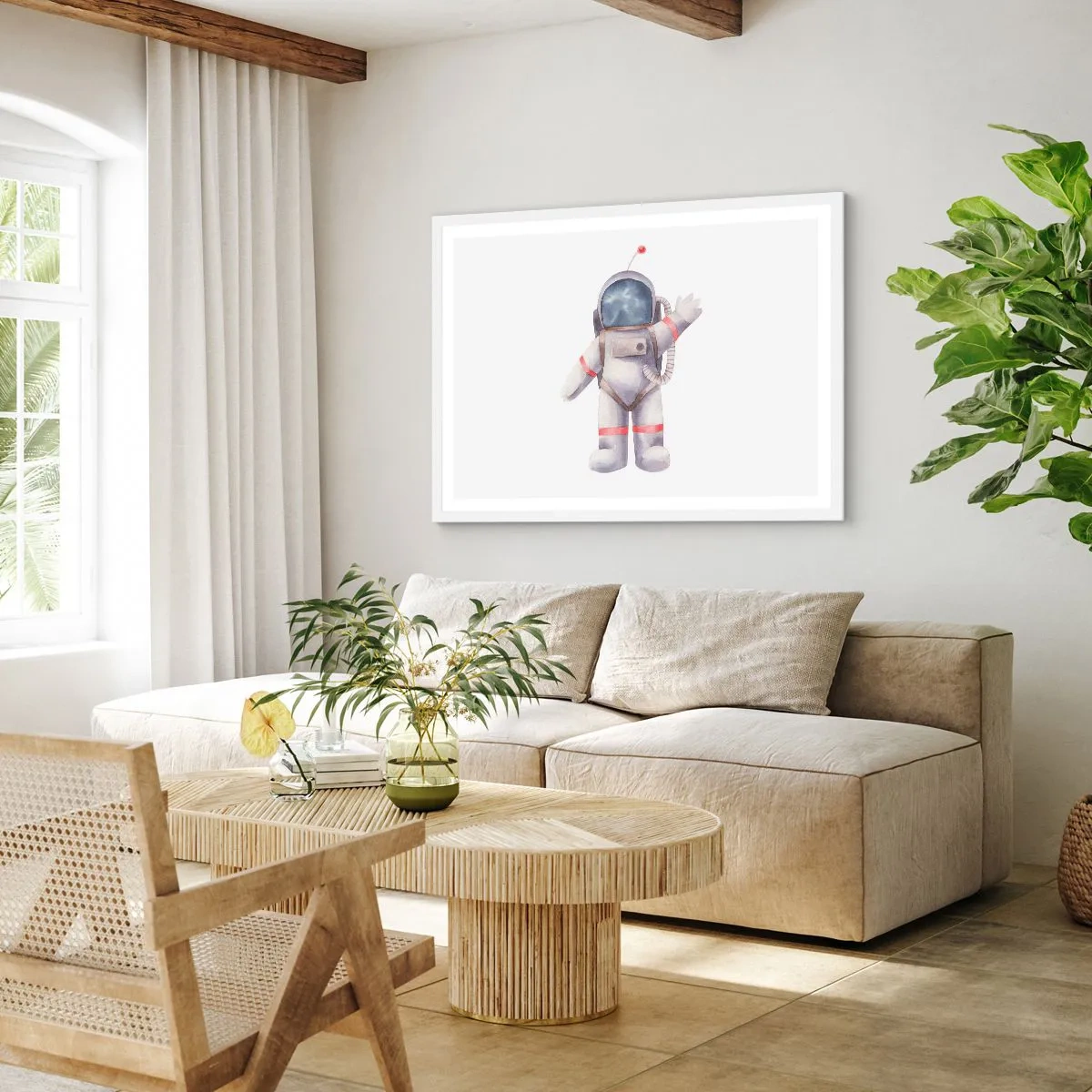 Affisch i vit ram - Det var allt för nu! - 100x70 cm