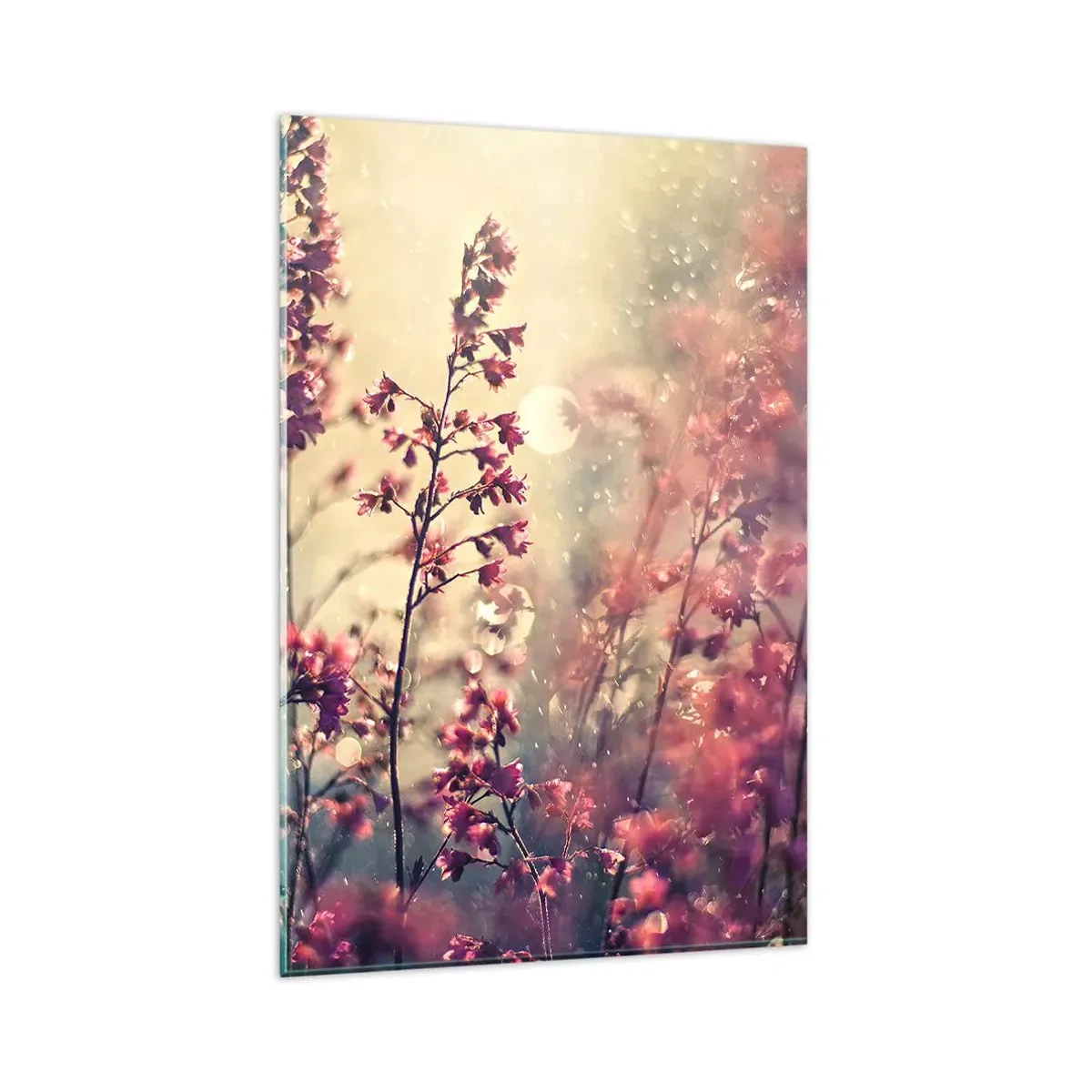 Glastavla - Bild på glas - Hemlighetsfull trädgård - 80x120 cm