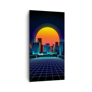 Canvastavla - Bild på duk - Vill du fortfarande till verkligheten? - 55x100 cm