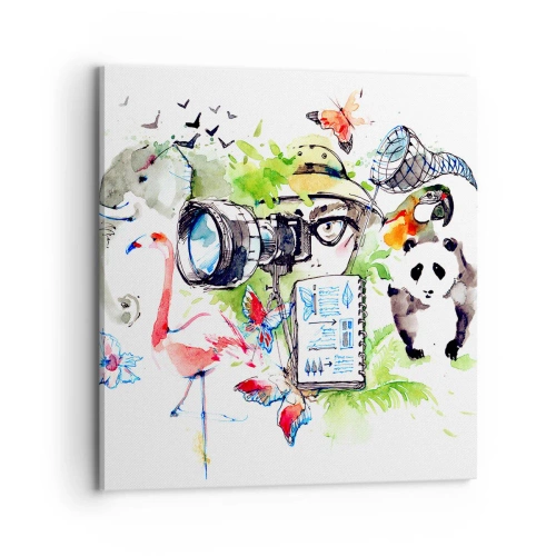 Canvastavla - Bild på duk - I resenärens objektiv - 70x70 cm