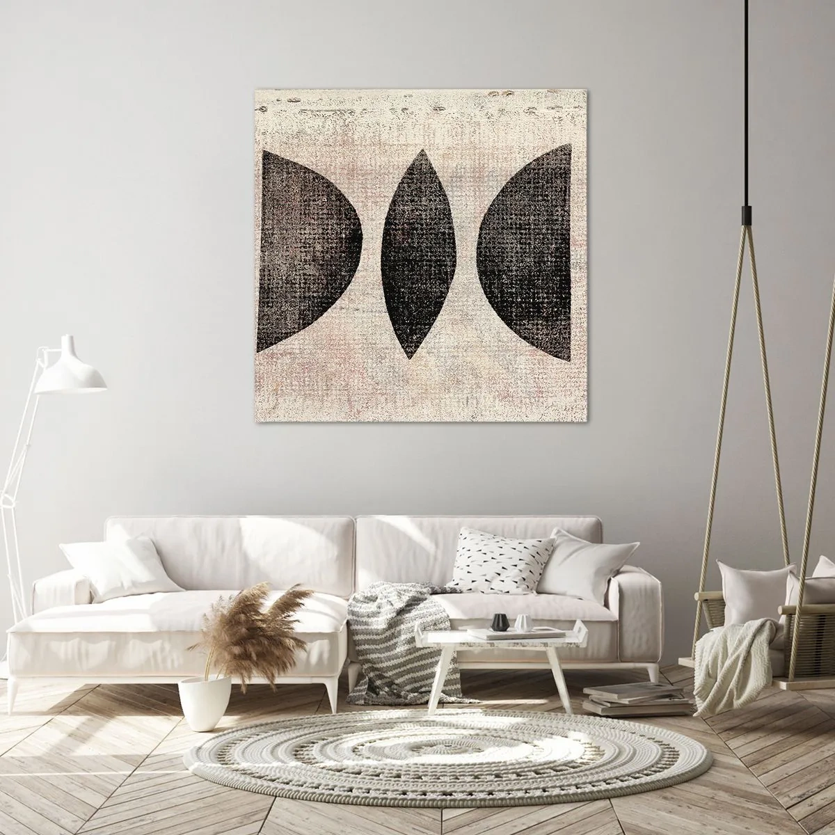 Canvastavla - Bild på duk - Etnisk abstraktion - 70x70 cm