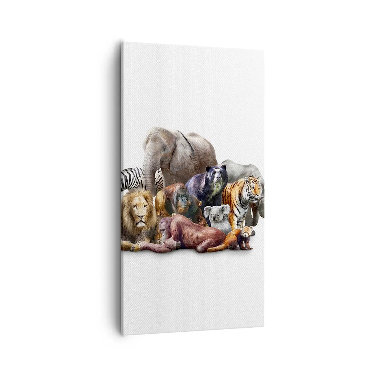 Canvastavla - Bild på duk - Afrikans familjefoto - 55x100 cm