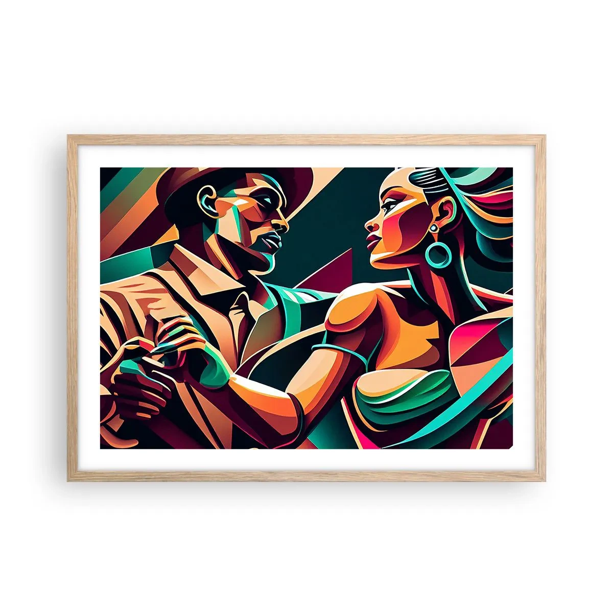 Affisch i ram av ljusek - I hjärtats rytm - 70x50 cm