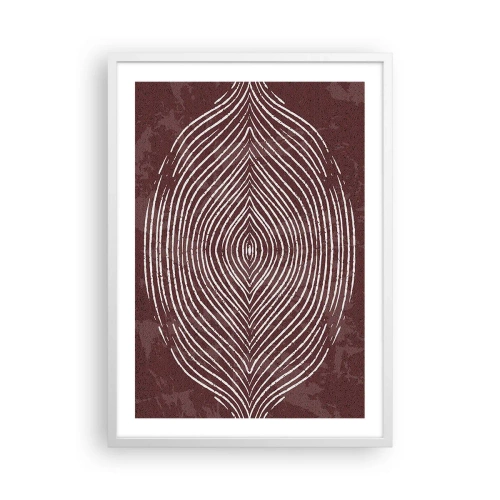 Affisch i vit ram - Rymden talar - 50x70 cm