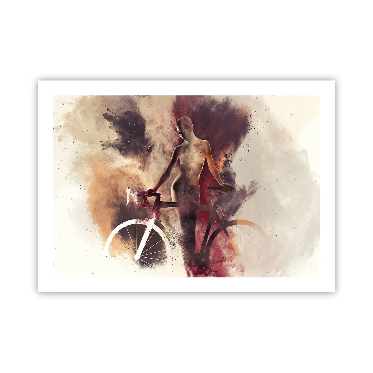 Affisch - Cyklelsjäl i marmorform - 70x50 cm