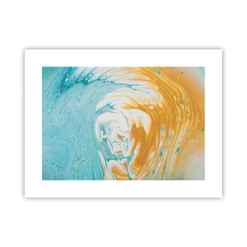 Affisch - Pastellfärgad virvel - 40x30 cm