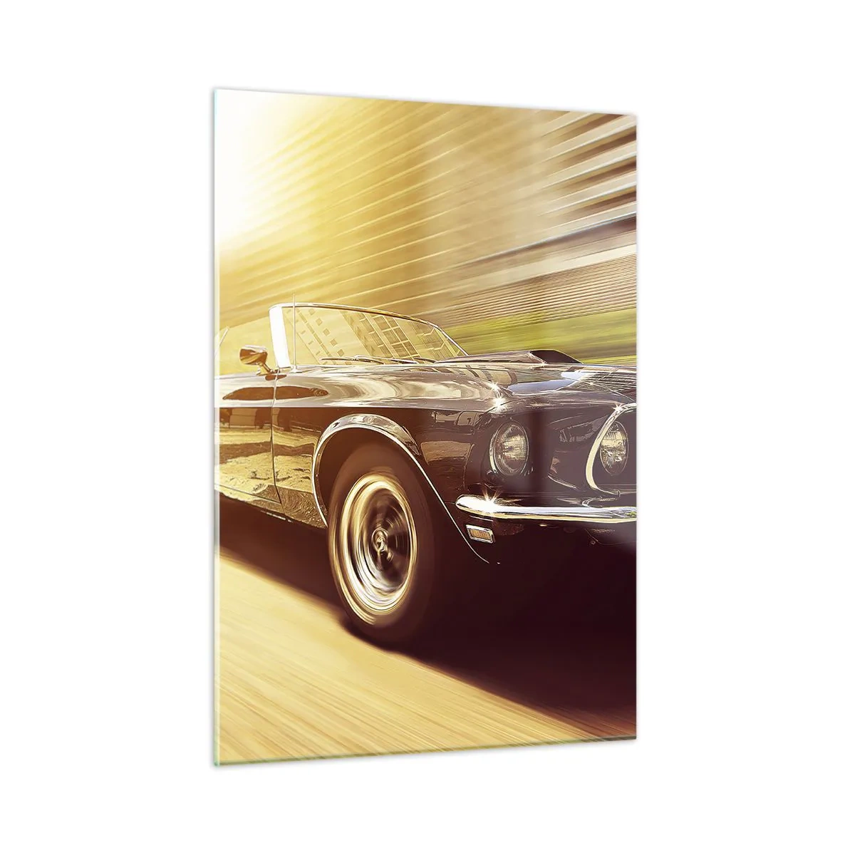 Glastavla - Bild på glas - 1967 - legendaren är tillbaka - 50x70 cm
