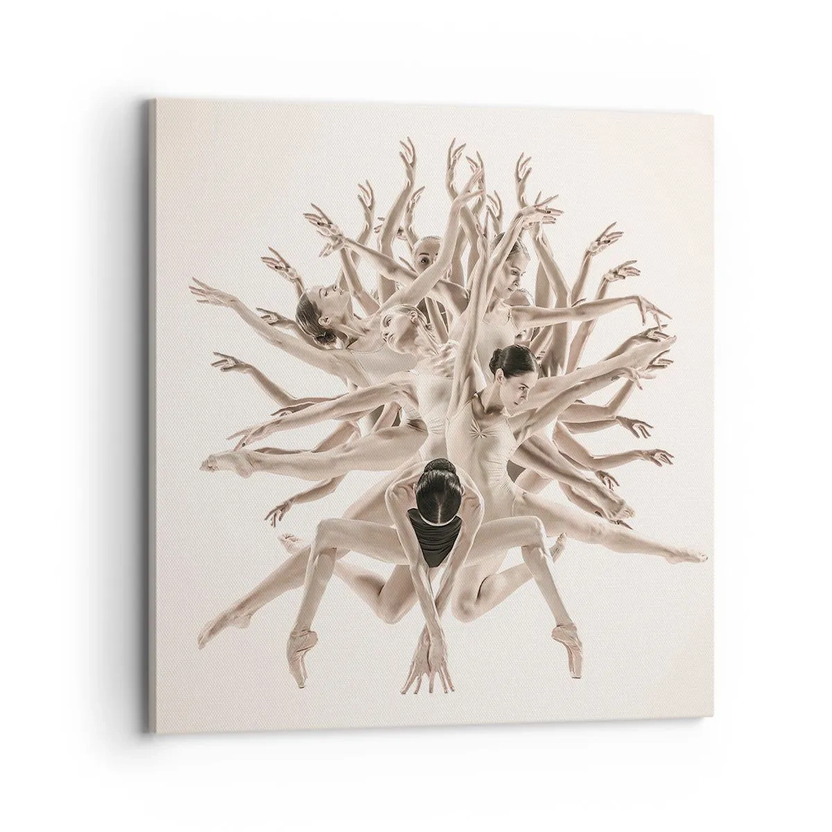 Canvastavla - Bild på duk - Blommar i dansen - 70x70 cm