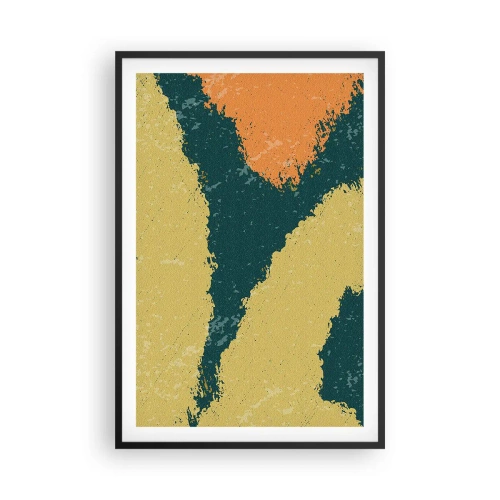 Affisch i svart ram - Abstraktion - i slow motion - 61x91 cm