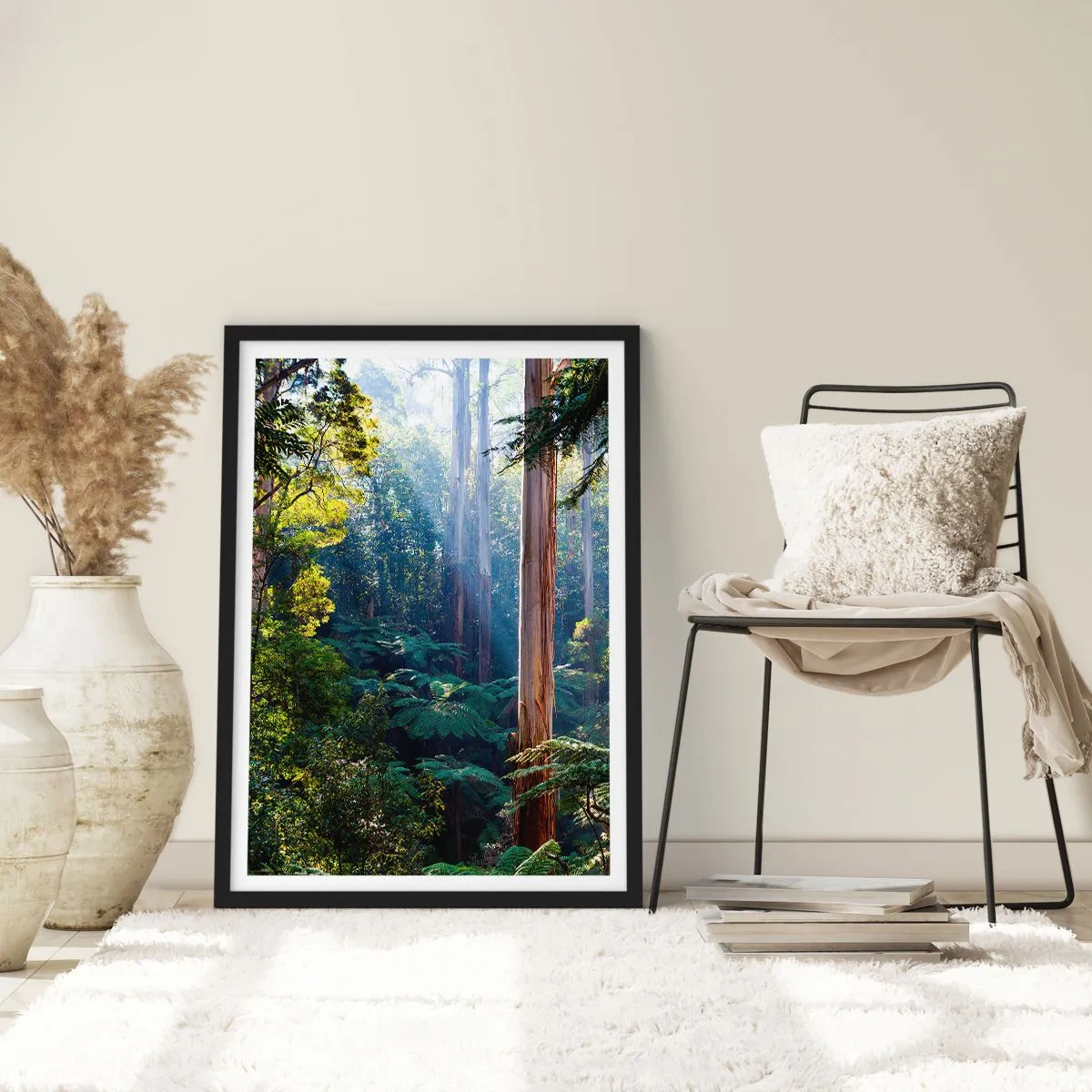 Affisch i svart ram - Skogens saga - 50x70 cm